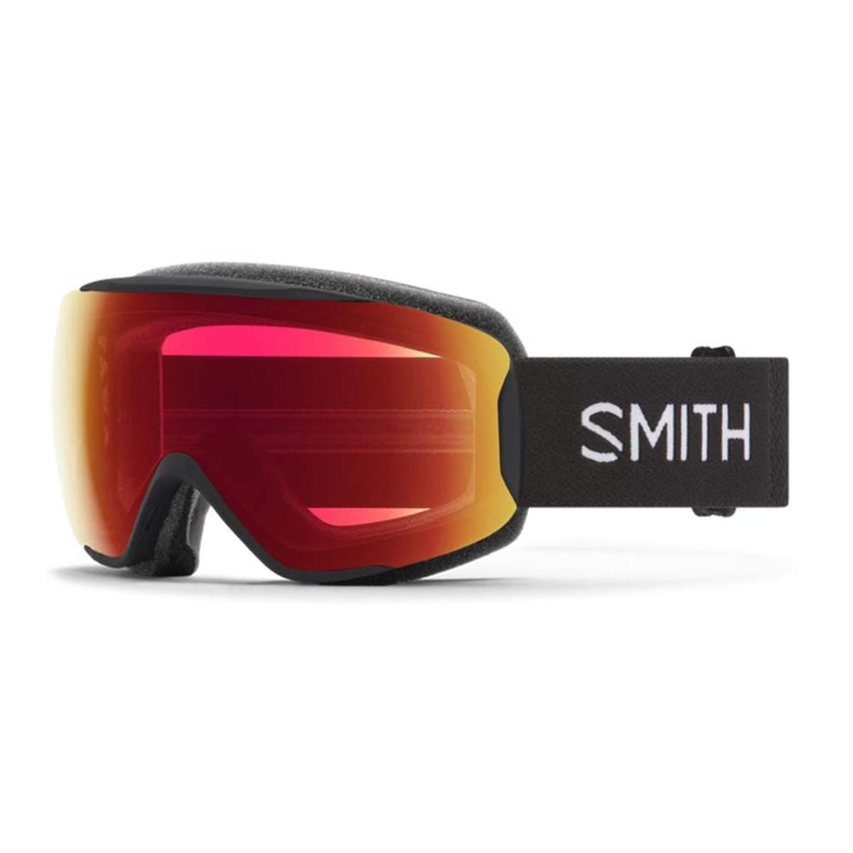 Smith Moment Snow Goggle, Black / ChromaPop Photochromic Red Mirror