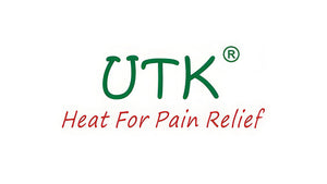 UTK Technology logo: green "UTK" and red "Heat For Pain Relief" on white, featuring therapeutic heating solutions.
