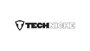 Black and white TECHNICHE logo with a T-shirt shield icon, representing advanced cooling apparel.