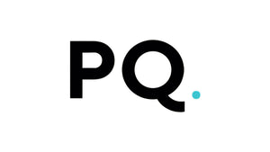 Bold black 'PQ' logo with a vibrant teal dot on white, introducing the stylish Polar Quest Fan Vests.