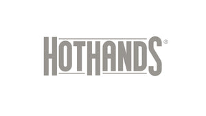 Grey HOTHANDS logo on a clean white background, showcasing innovative warmers for ultimate comfort and warmth.