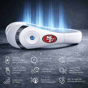 AlphaCool San Francisco 49ers Wearable Personal Bladeless Neck Fan