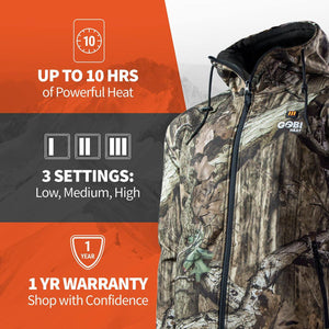 Gobi Heat Men's Shadow Heated Hunting Hoodie