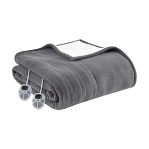 Serta Heated Fleece to Sherpa Blanket - Full / Queen