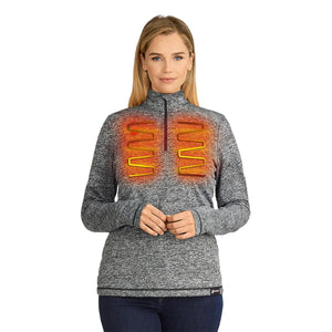 Venture Heat 7V Women's Bluetooth Battery Heated Shirt - Front