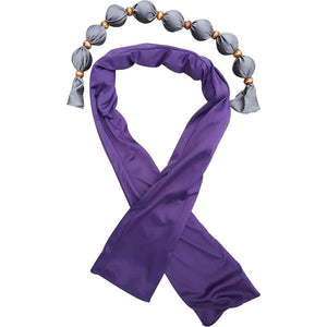 Nano-Ice Cooling Necklace + Scarf | 2+ Hours of Cooling Relief - Purple