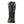 Black women's outdoor boots by Korkers, front view, with a padded shaft, grey lacing, and faux fur trim on a lug sole.