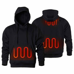 Mobile Warming Men's Pullover Heated Hoodie with Built-In Handwarmer
