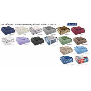 Shavel Micro Flannel Sherpa Blanket - King