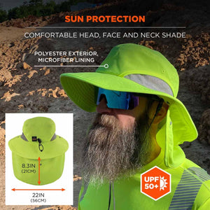 Ergodyne Chill-Its Ranger Hat with Neck Shade