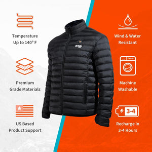 Gobi Heat Men's Wolf 3 Zone Heated Jacket