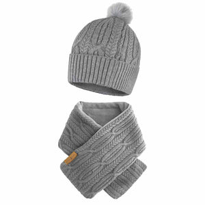 ActionHeat 5V Battery Heated Cable Knit Hat & Scarf Bundle