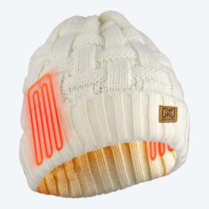 Mobile Warming Heated Cable Knitted Beanie