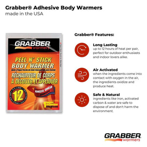 Bulk Grabber Peel N' Stick 12+ Hour Adhesive Warmers- 8 Cases, 320 Units