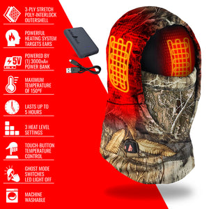 ActionHeat 5V Battery Heated Hunting Fleece Balaclava