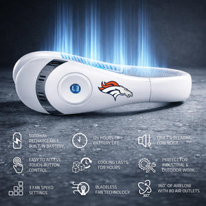 AlphaCool Denver Broncos Wearable Personal Bladeless Neck Fan