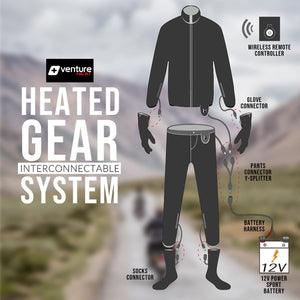 Venture Heat 12V Deluxe Motorcycle Heated Jacket Liner (Size XS)