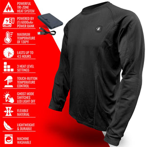 ActionHeat 5V Men's Heated Base Layer Shirt