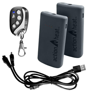 ActionHeat 3.7V Wool Rechargeable Heated Socks 2.0 with Remote