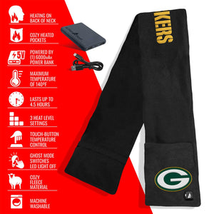 ActionHeat Green Bay Packers 5V Battery Heated Scarf