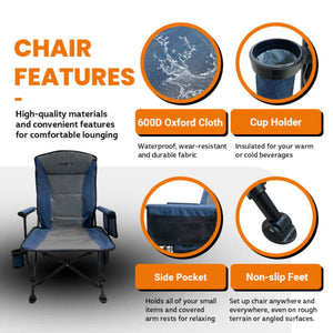 ExtremeHEAT Heated Camping Chair with 20000mAh Power Bank