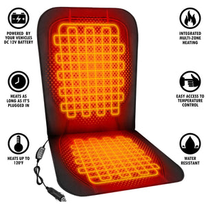 ActionHeat 12V Luxury Heated Car Seat Cushion