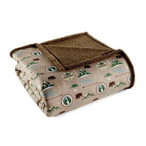 Shavel Micro Flannel Sherpa Blanket - King