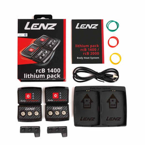 Lenz Heat Socks 4.1 Toe Cap with rcB 1400 Batteries