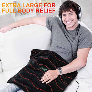 UTK Far Infrared Heating Pad for Back Pain Relief - Black/20''x24''