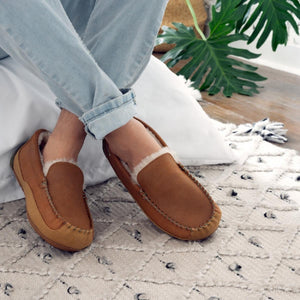 Acorn Men's Hamilton Suede Driving Moccasin Slippers