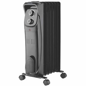 World Marketing Comfort Glow EOF280 7- Finned Oil Filled Radiant Space Heater - Black