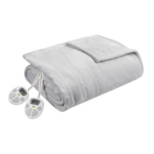 Serta Heated Plush Blanket - Queen
