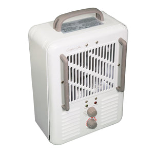 World Marketing Comfort Glow Milkhouse Style Electric Heater - White