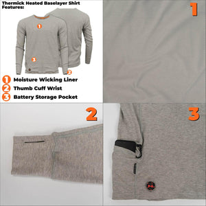 Mobile Warming Men's Thermick 2.0 Baselayer Shirt
