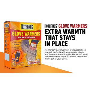 HotHands Stretchy & Comfortable Glove Warmers - Black