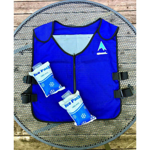 Open Box AlphaCool Arctic Cooling Ice Vest with Self-Fill Reusable Ice Packs