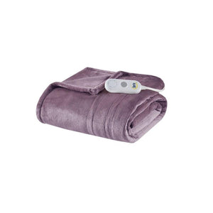 Serta Heated Plush Throw - 50"Wx60"L