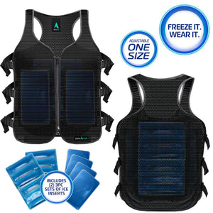 Open Box AlphaCool Frosty Mesh Ice Vest with Replacement Ice Packs