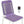 UTK Far Infrared Amethyst Healing Stone Heated Chair Seat Pad  - Front