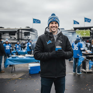 ActionHeat Detroit Lions 5V Men's Softshell Battery Heated Jacket