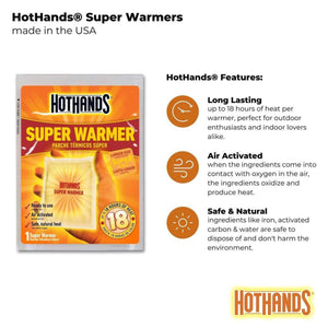 HotHands® Extended Duration Super Warmers | 6 Displays, 240 Units