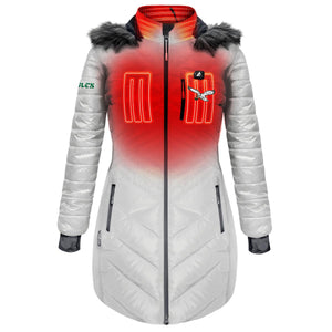 ActionHeat Philadelphia Eagles 5V Women's Long Puffer Battery Heated Jacket - Front