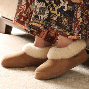 Acorn Women's Shearling Boot Slippers with Genuine Sheepskin