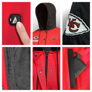 ActionHeat Kansas City Chiefs 5V Battery Heated Varsity Jacket