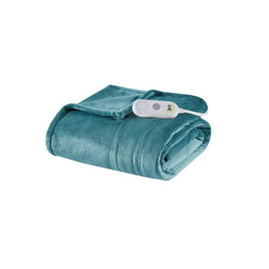 Serta Heated Plush Throw - 50"Wx60"L