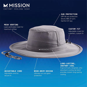 Mission Max Plus Pinnacle Cooling Booney Hat