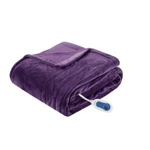 Beautyrest Heated Plush Throw - 60"Wx70"L