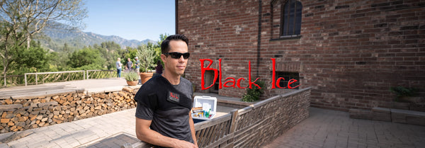 Man in sunglasses wears a 