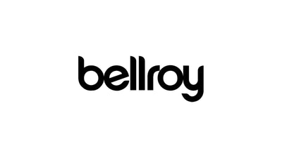 The Bellroy logo, featuring black, rounded lowercase text, centered on a plain white background.