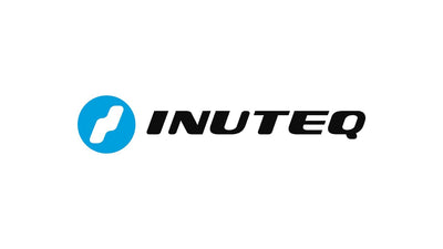 INUTEQ logo: a blue circle with a white stylized 'S' shape to the left of the bold, black, italicized text 